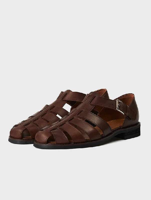 Men's sandals with a durable outer soleVictor Brown