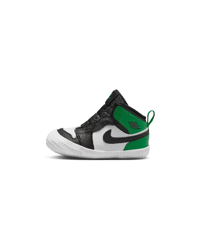 Men's affordable yet stylish sneakers for everyday wearAir Jordan 1 Crib Bootie - Black / Lucky Green / White