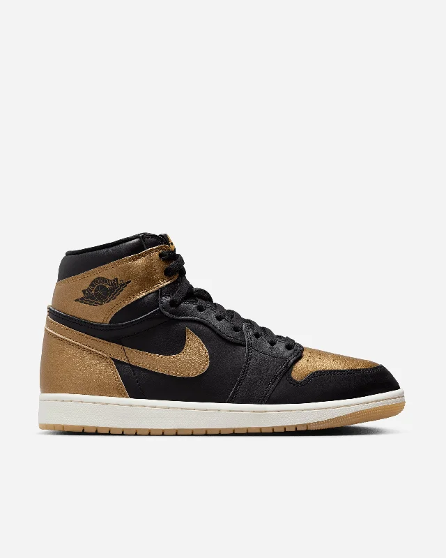 Men's vegan leather sneakers for an eco - friendly optionAir Jordan 1 Retro High OG 'Black and Gold'