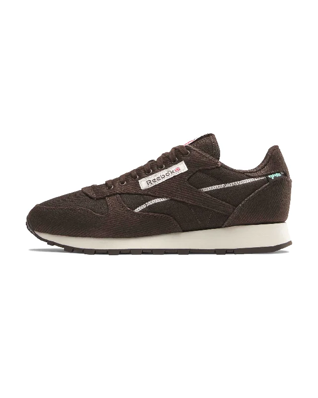 Men's shock - absorbing trail running sneakersClassic Leather - Dark Brown / Vintage Chalk