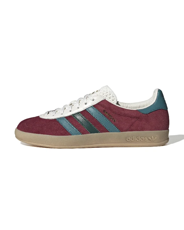 Men's high - end luxury sneakers with hand - stitched detailsGazelle Indoor - Burgundy / Arctic Fusion / Green