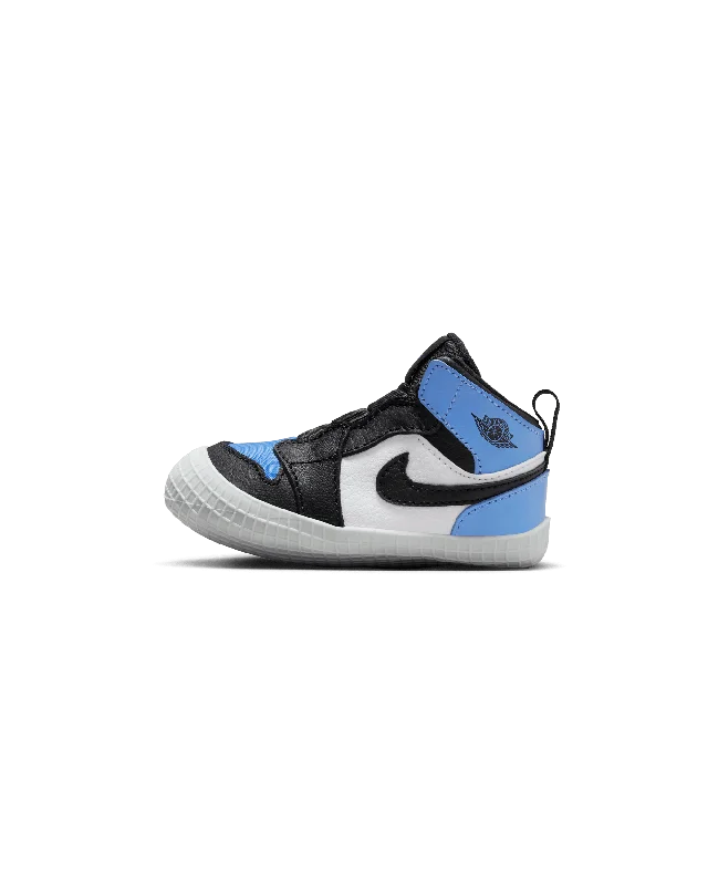 Men's gray mesh sneakers for breathability during workoutsJORDAN 1 CRIB BOOTIE - UNIVERSITY BLUE / BLACK WHITE