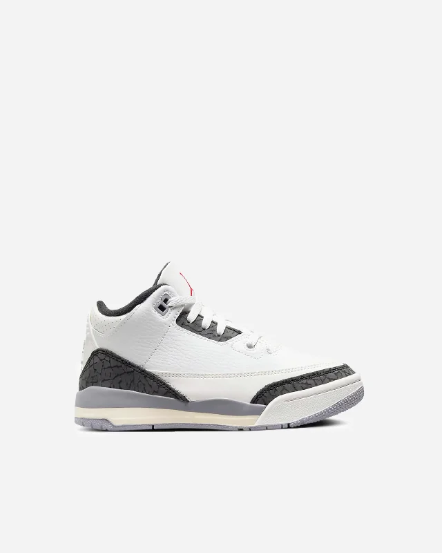 Men's affordable yet stylish sneakers for everyday wearJordan 3 Retro 'Cement Grey' (Preschool)