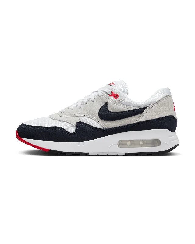 Men's soccer - inspired sneakers with a studded soleAir Max 1 '86 "Dark Obsidian" - White / Obsidian / Light Grey