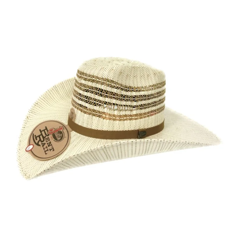 Justin Bent Rail 2 Tone Vented Barrel Straw Hat