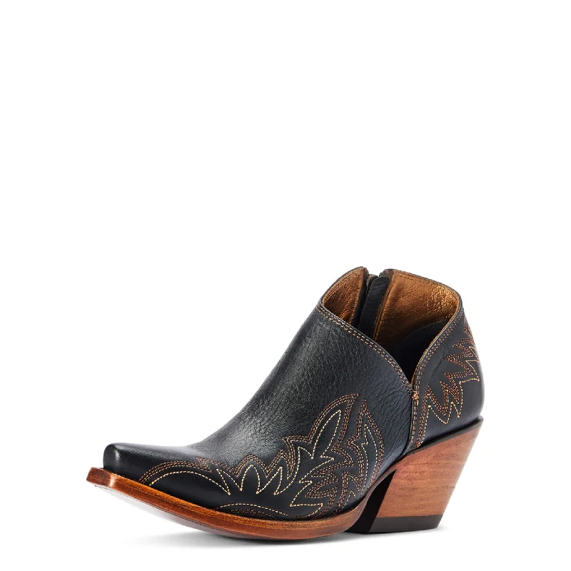 Men's western boots with a leather - wrapped heel and a smooth finishAriat Women's Jolene Bootie