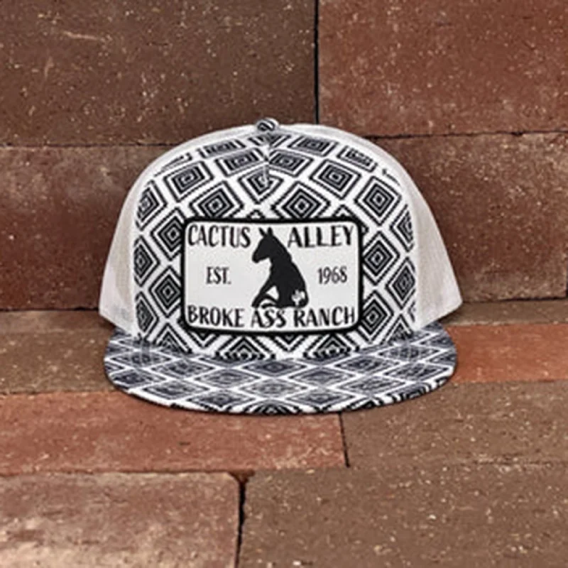 Cactus Alley Black/White Aztec Donkey Cap