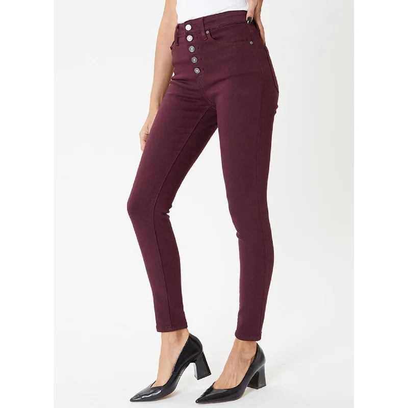 KanCan Burgundy High Rise Skinny Jean