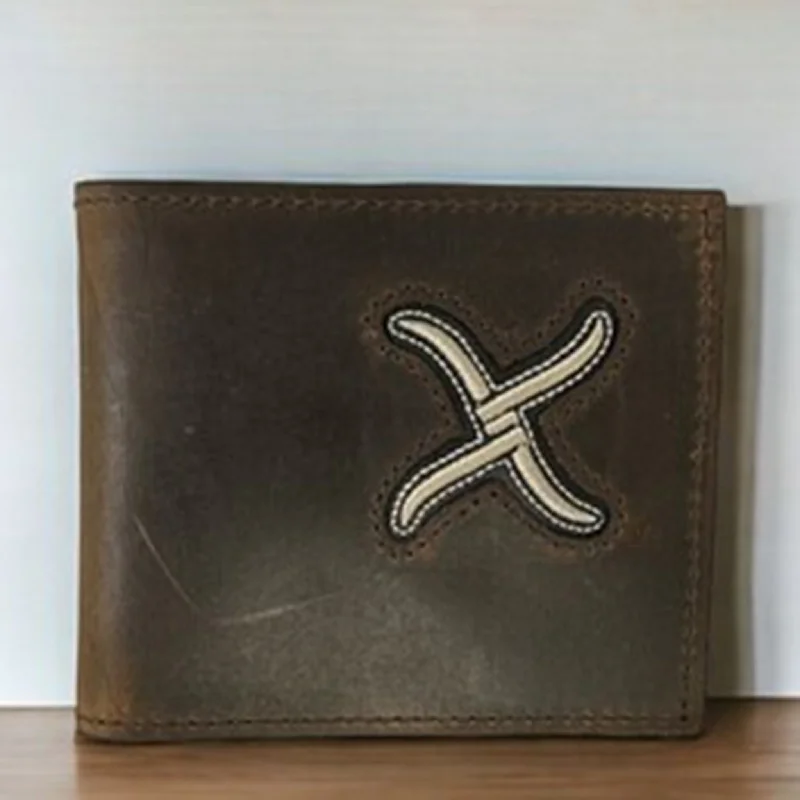 Twisted X Brown/White Inlay Bifold