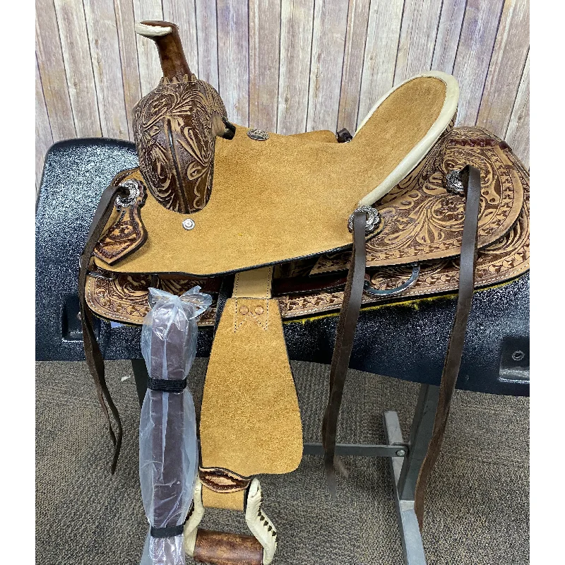 Double T Hard Seat 12" Roper Pony Saddle