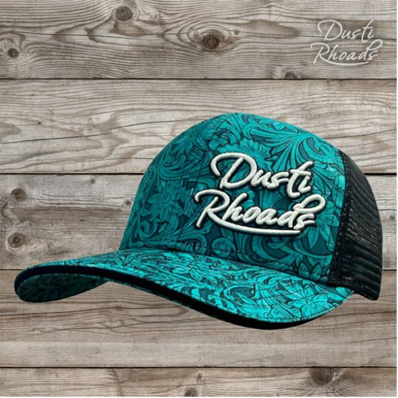 Dusti Rhoads Saddle Up Teal Cap