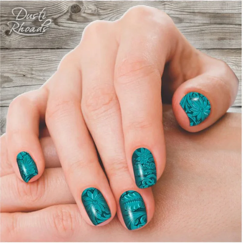 Saddle Up Teal Nail Strips