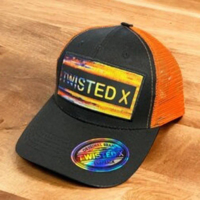 Twisted X Orange & Black Cap