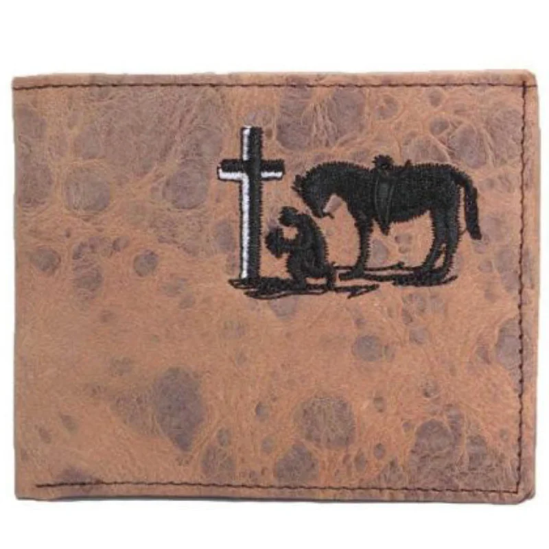 Twisted X Men's Vintage Praying Cowboy Bifold Wallet