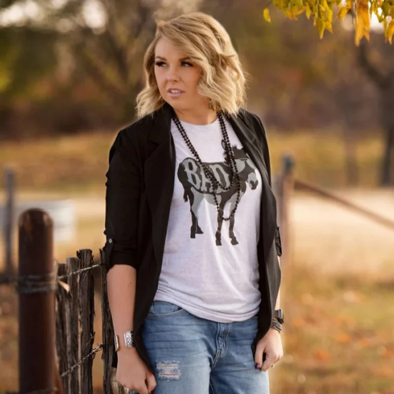 Texas True White Badass Tee