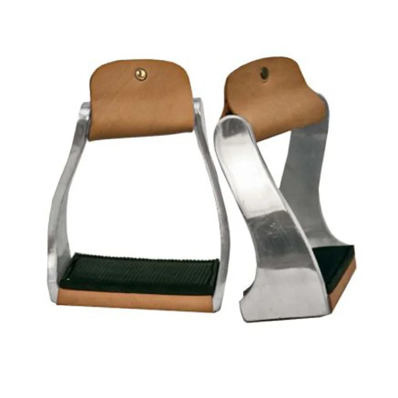 Showman Lightweight Youth Aluminum Angled Stirrups